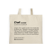 Totebag officiel super cool Couteauxduchef - 100% coton
