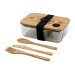 Coffret Cookut Nu bento box verre et bambou zéro déchet + couverts