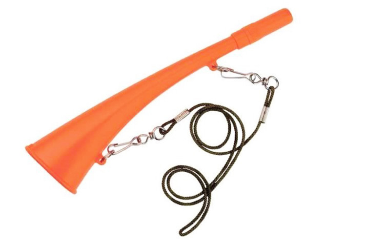 Corne d'appel 25cm ABS orange fluo Elless