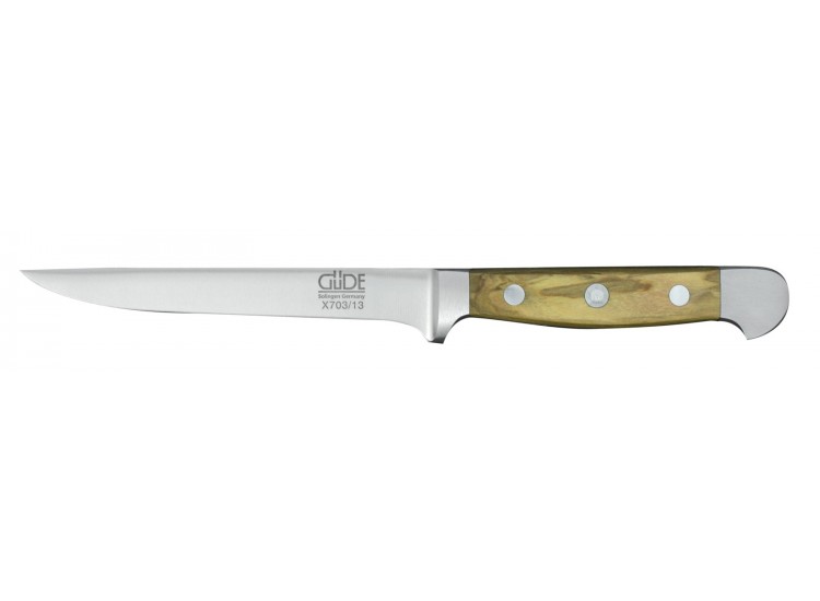 Couteau &agrave; d&eacute;sosser flexible 13cm forg&eacute; Alpha Olive G&uuml;de