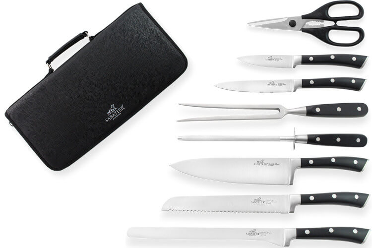 Mallette de cuisine Sabatier international Luxe 9 pièces manche ABS