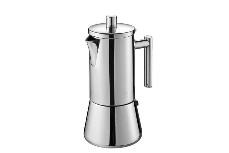 Cafetière italienne moderne Gefu Nando tous feux en inox