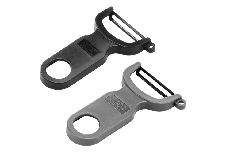 Set 2 &eacute;plucheurs Kuhn Rikon Swiss Peeler noir et gris