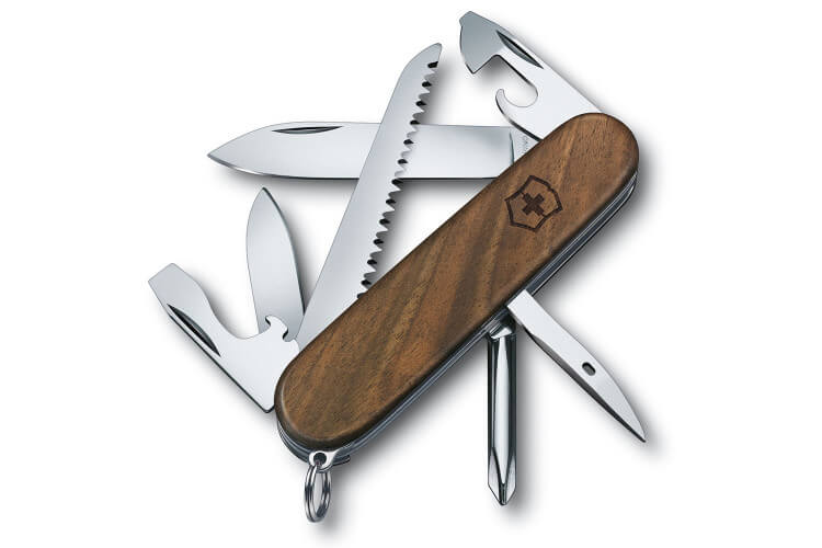 Couteau suisse Victorinox 7 pièces 91mm Hiker Noyer 12 fonctions