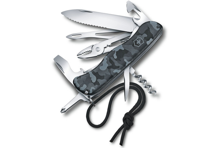Couteau suisse Victorinox 10 pi&egrave;ces 111mm Skipper Camouflage navy 18 fonctions