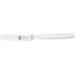Spatule coudée Icel 90mm acier inox manche blanc