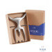 Fourchette à viande Tridens acier inox brossé + socle tout inox