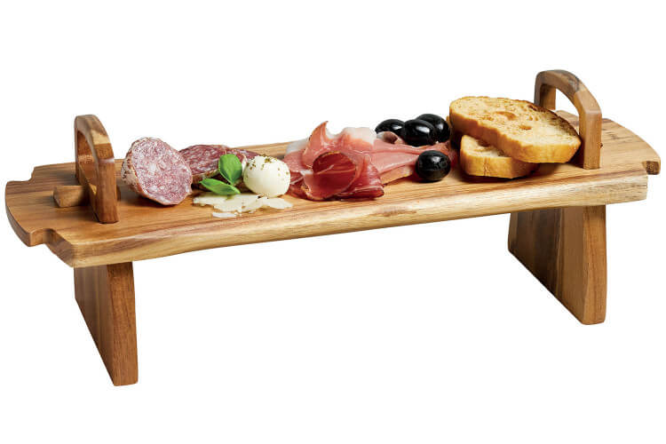 Grande planche apéritif Artesa 37x12x13cm bois d'acacia