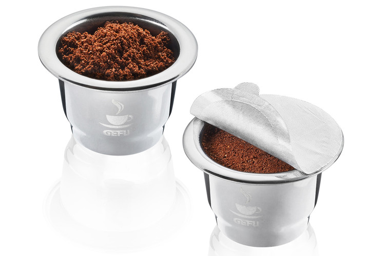 2 capsules &agrave; caf&eacute; pour kit de capsules Gefu Conscio