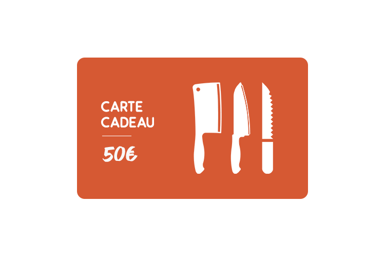 Carte cadeau 50&euro; Couteauxduchef.com