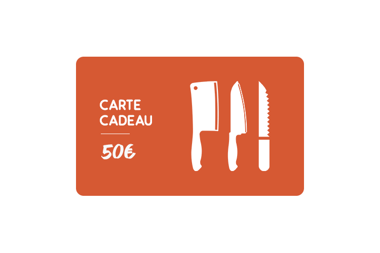 Carte cadeau 50€ Couteauxduchef.com