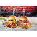 Set de 2 Pics à burgers Gefu Torro motif taureau et motif couperet