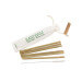 Set 6 pailles en bambou Cookut Bam-Bam + brosse de nettoyage et sac de rangement