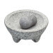Mortier et pilon mexicain en granit gris 20x10cm MasterClass