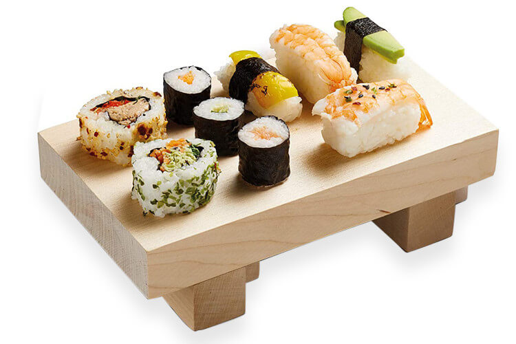 Planche à sushis Kitchen Craft 21x12x6cm bois de bouleau