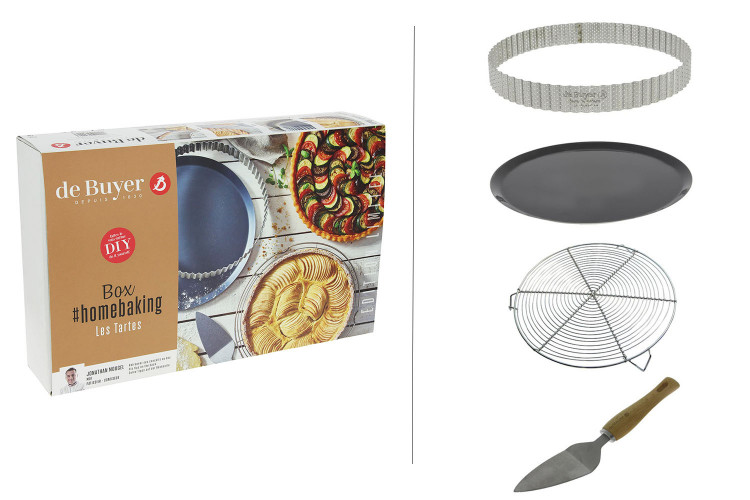 Coffret tarte De Buyer Homebaking 4 pi&egrave;ces