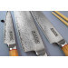 Coffret 3 couteaux Wusaki Fujiko VG10 olivier Santoku + Universel + Office