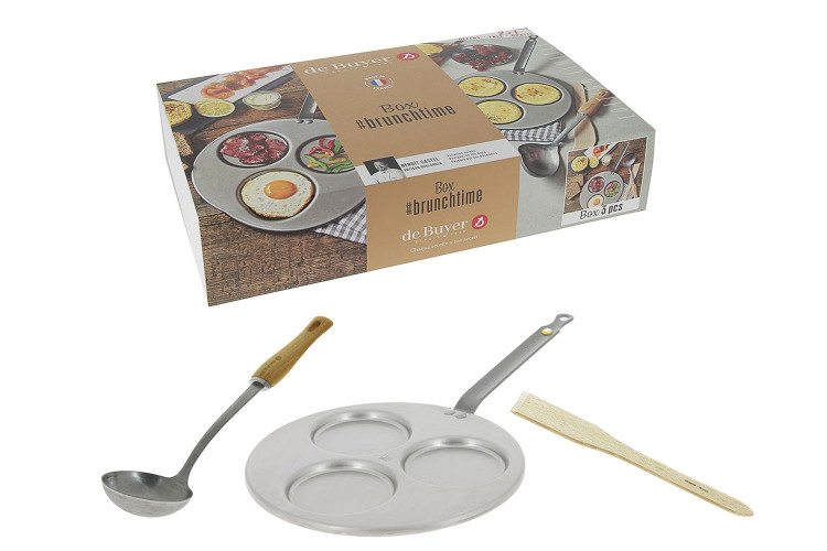 Coffret brunch De Buyer Brunchtime 3 pi&egrave;ces