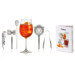 Kit cocktail 5 pièces Pulltex acier inoxydable + recettes