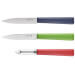 Coffret Opinel Trio Les Essentiels 3 pièces manches colorés