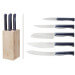 Bloc bois de hêtre 5 couteaux cuisine Opinel Intempora