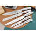 Bloc contemporain 5 couteaux cuisine Sabatier International Ixo tout inox