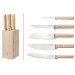 Bloc bois de hêtre 5 couteaux cuisine Opinel Parallèle