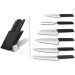 Bloc Victorinox Swiss Modern 6 pièces bois de hêtre laqué noir acier inox
