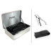 Coffret tire bouchon Pulltex + étui + boite de rangement Chrome
