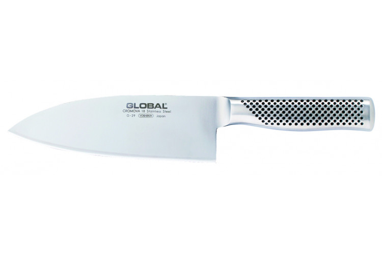 Couteau &eacute;minceur japonais Global G29 lame large 18cm