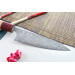 Couteau universel japonais artisanal Yoshimi Kato 12cm VG10 Nickel Damascus cerisier
