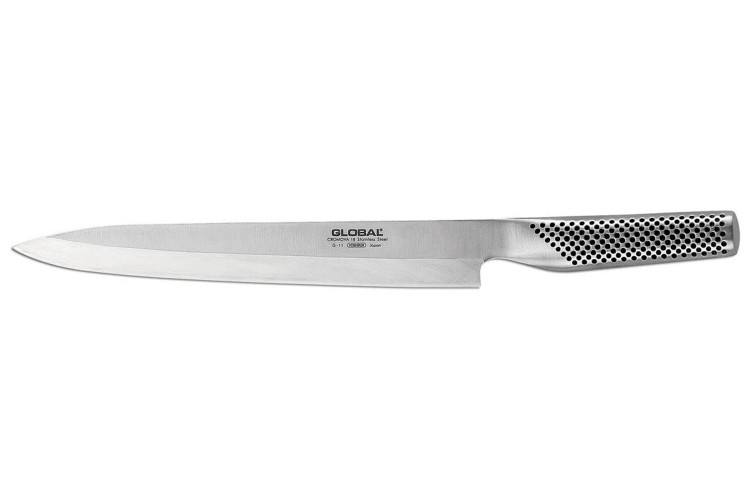 Couteau &agrave; poisson Global "Yanagi Sashimi" G11 lame biseaut&eacute;e pour gaucher 25cm