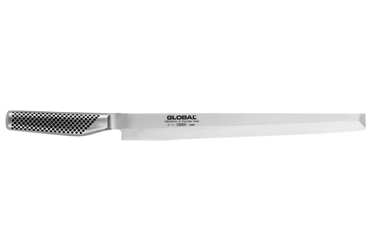 Couteau &agrave; poisson Global TAKO SASHIMI G15 lame biseaut&eacute;e pour droitier 30cm