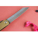 Couteau de poche Higonokami Kanetsune lame 7,5cm manche laiton