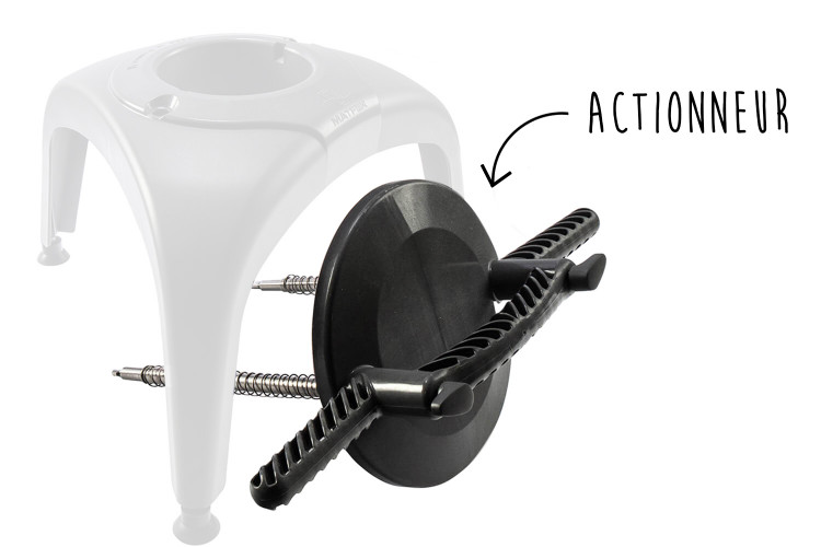 Matfer Prep Chef Actionneur sans support et accessoires
