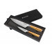 Coffret 2 couteaux Wusaki Fujiko VG10 olivier Chef + Office