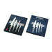 Set de 4 couteaux japonais Global GS lame en acier inox + barre aimantée