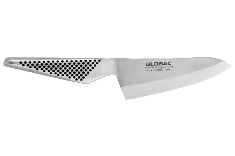 Couteau &agrave; l&eacute;gumes japonais Global GS4 lame biseaut&eacute;e pour droitier 12cm