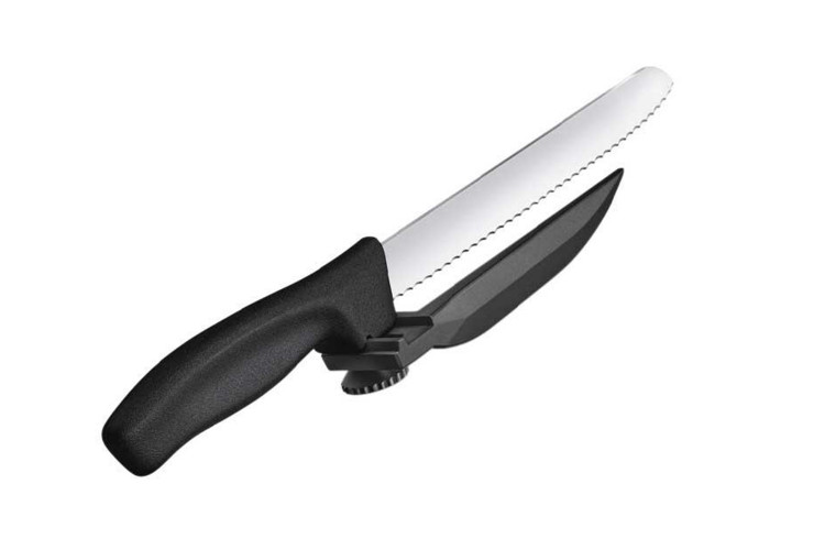 Couteau multifonction Victorinox Dux Swissclassic lame dentel&eacute;e 21cm