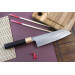 Couteau santoku japonais artisanal martelé Yu Kurosaki senko 16.5cm acier SG2