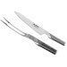 Set 2 couverts à viande japonais Global G313 acier inox