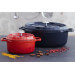Cocotte ronde Invicta en fonte émaillée noire 20cm