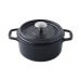 Cocotte ronde Invicta en fonte émaillée noire 28cm