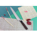 Couteau sujihiki japonais artisanal martelé Yu Kurosaki Shizuku 27cm acier SG2