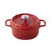 Cocotte ronde Invicta en fonte émaillée rubis 28cm
