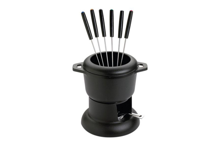 Service &agrave; fondue bourguignonne Invicta avec br&ucirc;leur et fourchettes