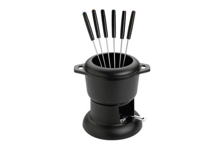 Service à fondue bourguignonne Invicta avec brûleur et fourchettes