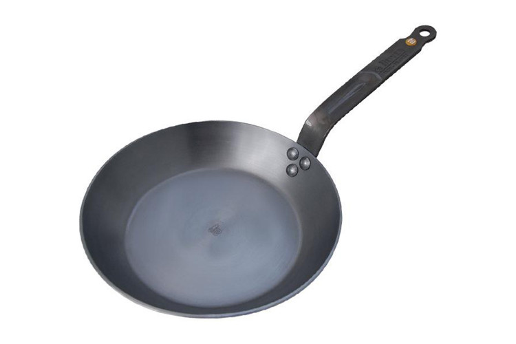Po&ecirc;le &agrave; frire ronde De Buyer Min&eacute;ral B Element en fer 24cm