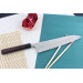 Couteau de chef japonais artisanal martelé Yu Kurosaki Shizuku 24cm acier SG2