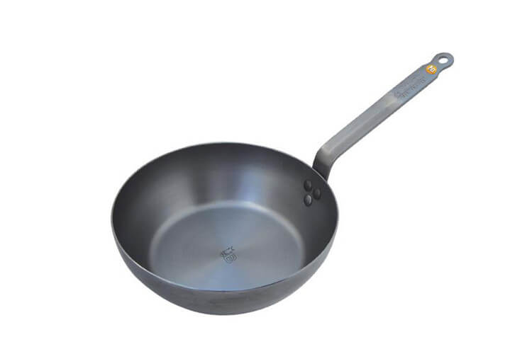 Poêle paysanne bord haut De Buyer Minéral B Element en fer 24cm